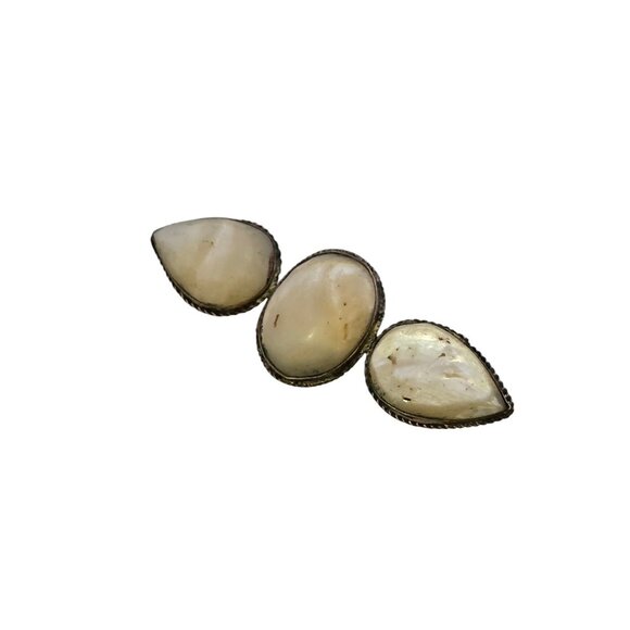 Vintage Abalone Shell And Silver Brooch (A7713) - Picture 1 of 4